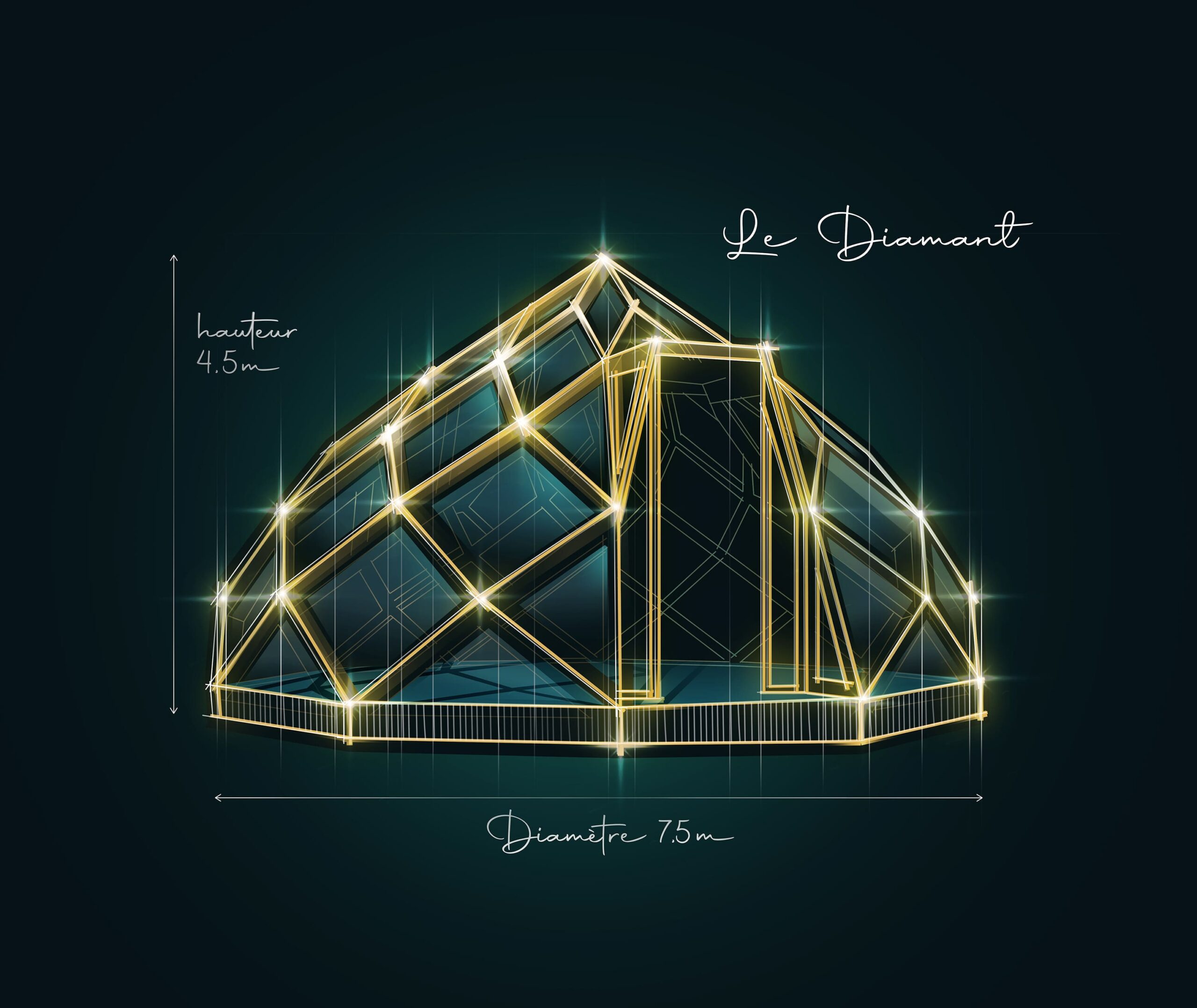 Croquis de l'hébergement : Le Diamant